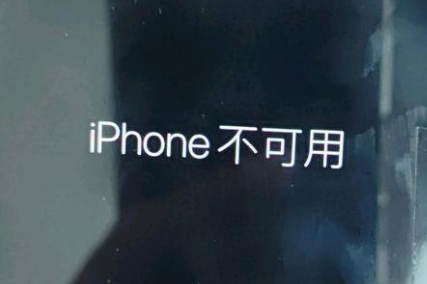 中山苹果服务网点分享锁屏界面显示“iPhone 不可用”如何解决 