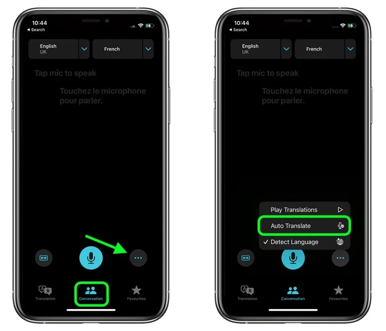 中山苹果手机维修分享iOS 15 “翻译” App 新改进 