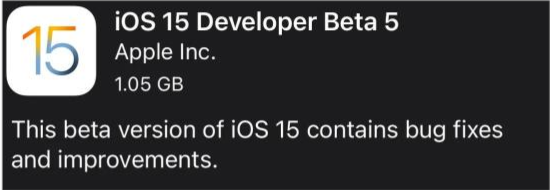 中山苹果手机维修分享如何升级到iOS15.0 beta5 